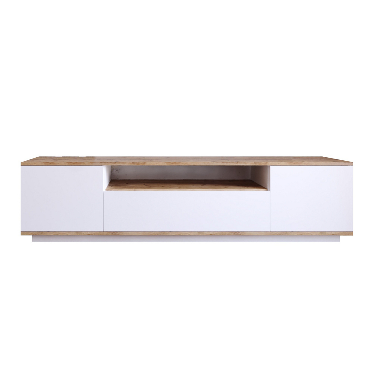 Norda Design moderne TV-benk, 180 cm | 100% melaminbelagt, push-open-dører | skandinavisk design