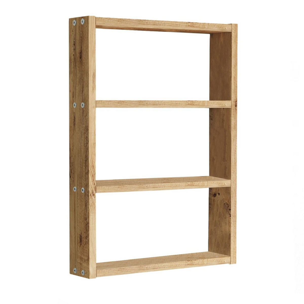 Norda Design rustikk vegghylle, 43.2 x 60 x 9 cm | 100% melaminbelagt, 18 mm tykk | stilig oppbevaringsløsning