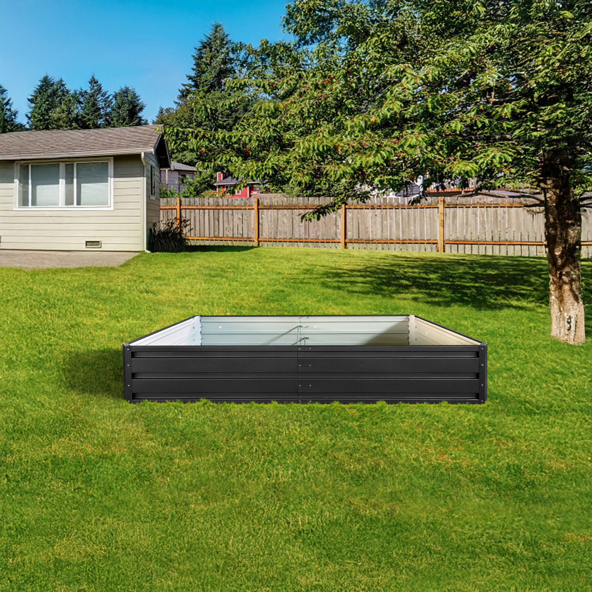 Lykke Plantekasse 180x90x30cm, Svart