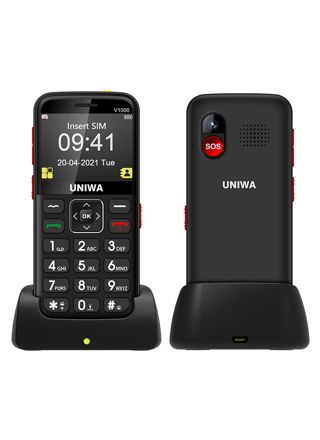 Uniwa Mobiltelefon for Eldre V1000