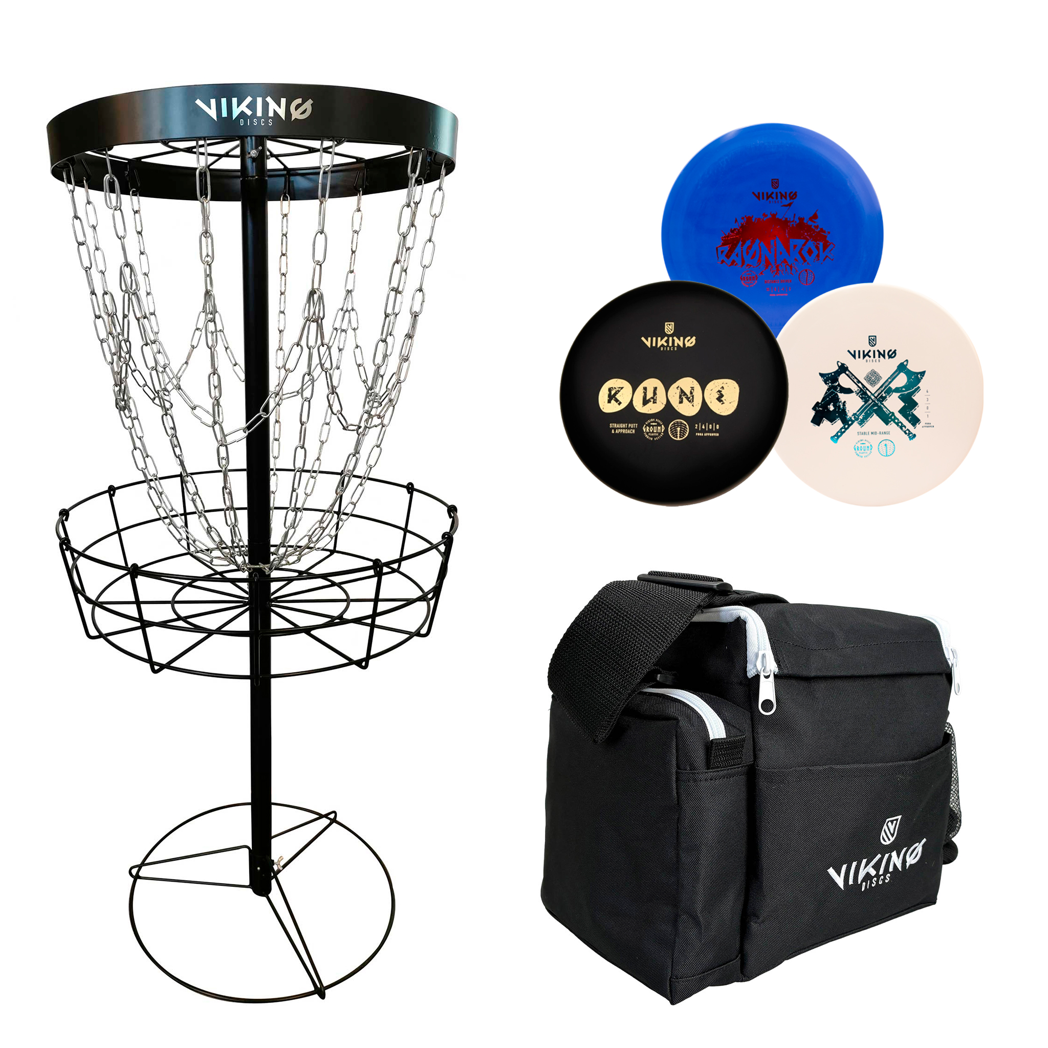 Viking Discs Oppdag Frisbeegolf Kurv Pakke