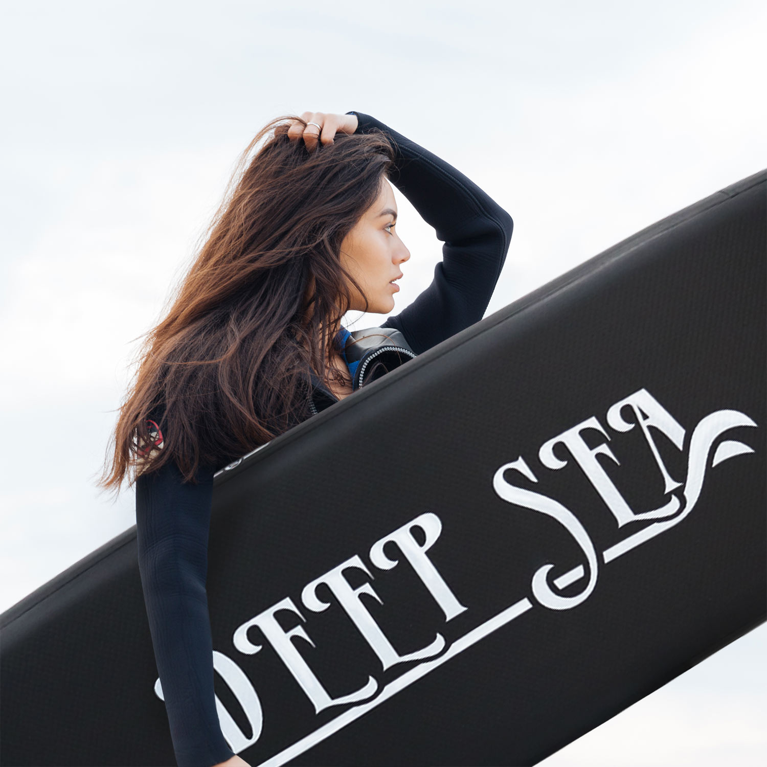 Deep Sea SUP Brett Sett XXL (330cm), svart