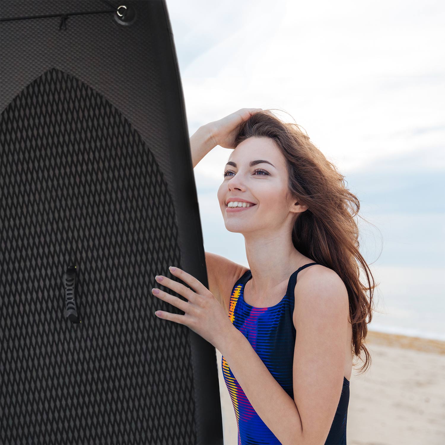 Deep Sea SUP Brett Sett XXL (330cm), svart