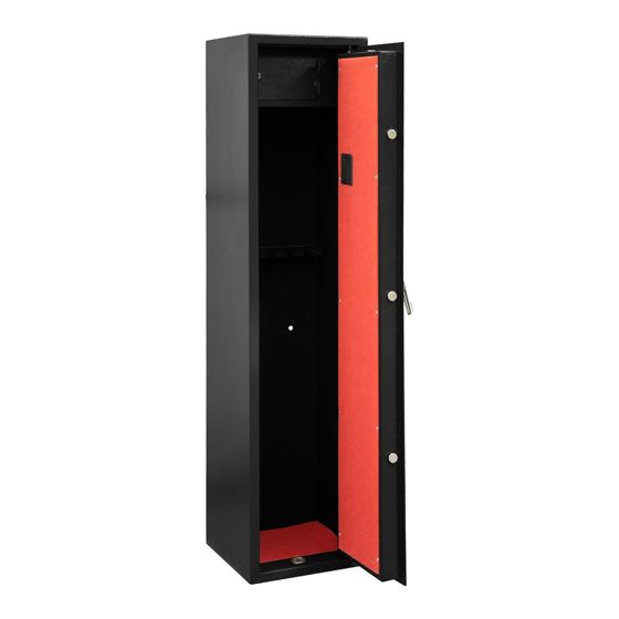 Trekker våpenskap for 5 våpen AS500D med digital lås, grå