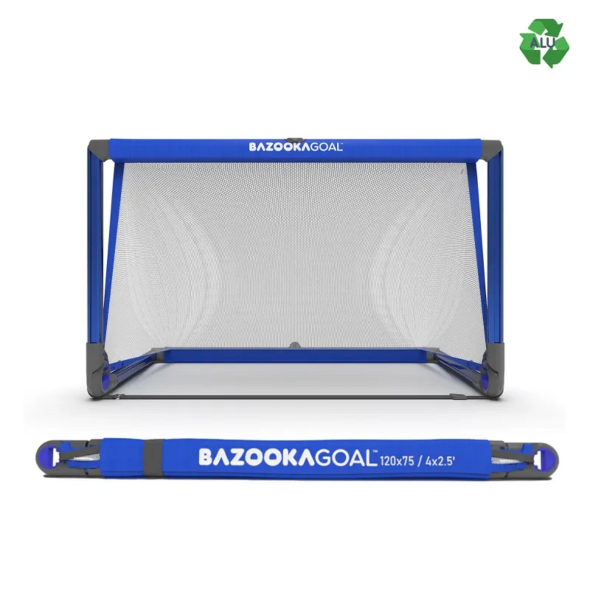 Bazooka pop-up-fotballmål i aluminium, 120 x 75 cm