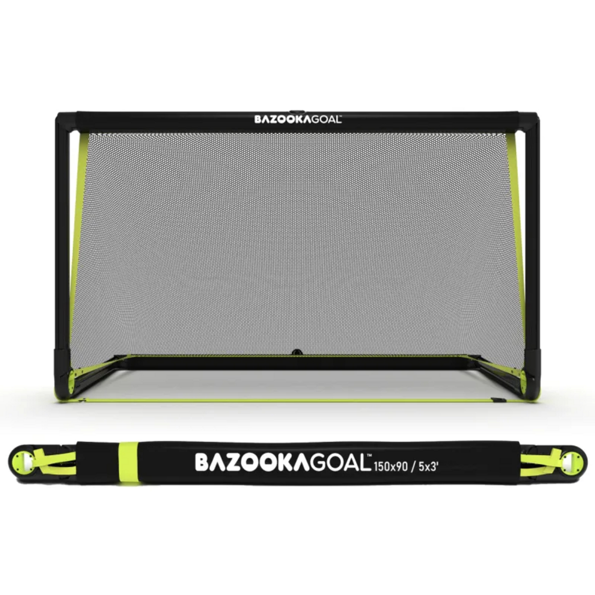 Bazooka pop-up-fotballmål i PVC, 150 x 90 x 90 cm