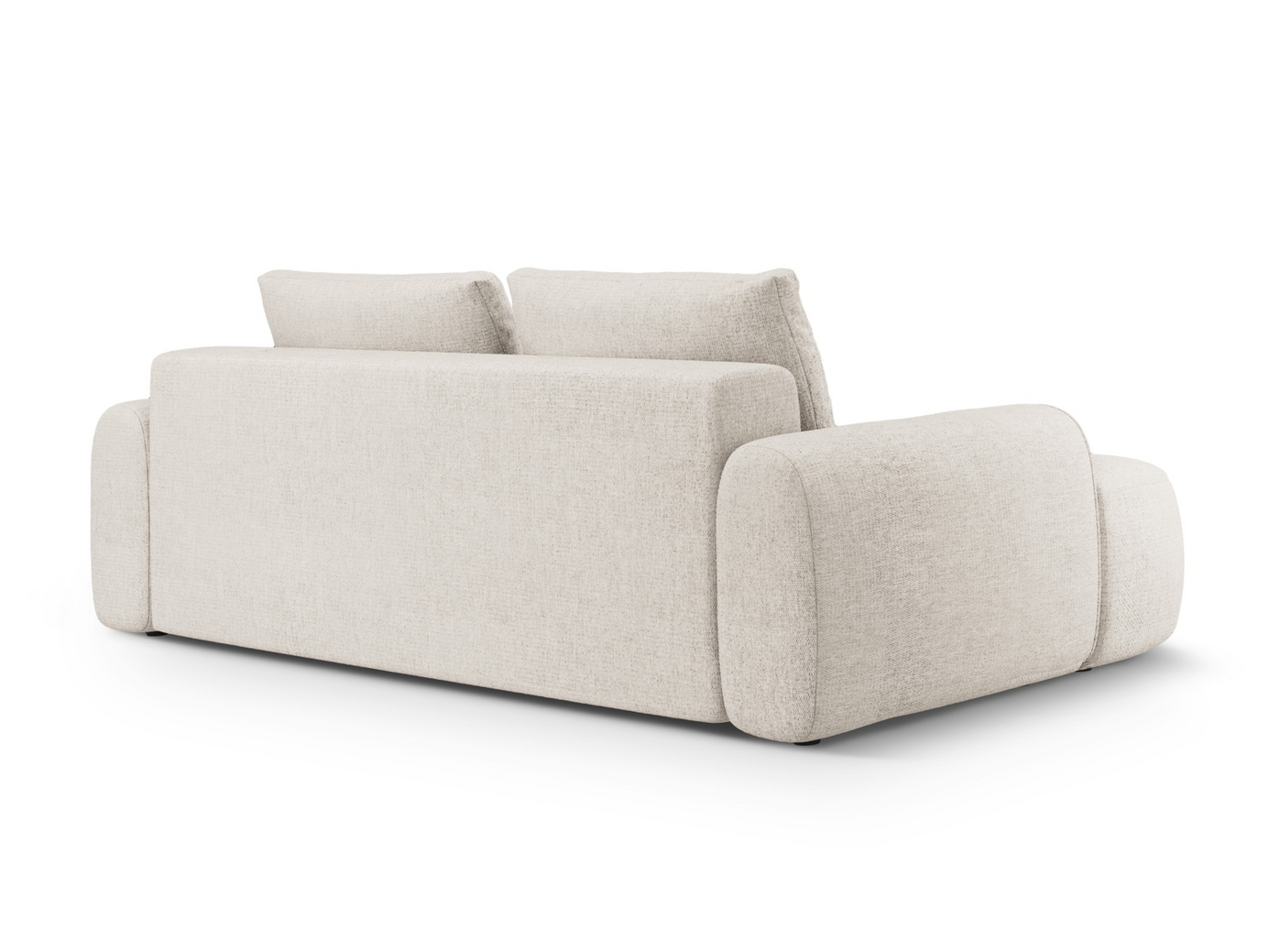 Cosmopolitan Design sovesofa med oppbevaring, "Linz", 4-seter, 250 × 100 × 84 cm, Sorella, svarte plastben