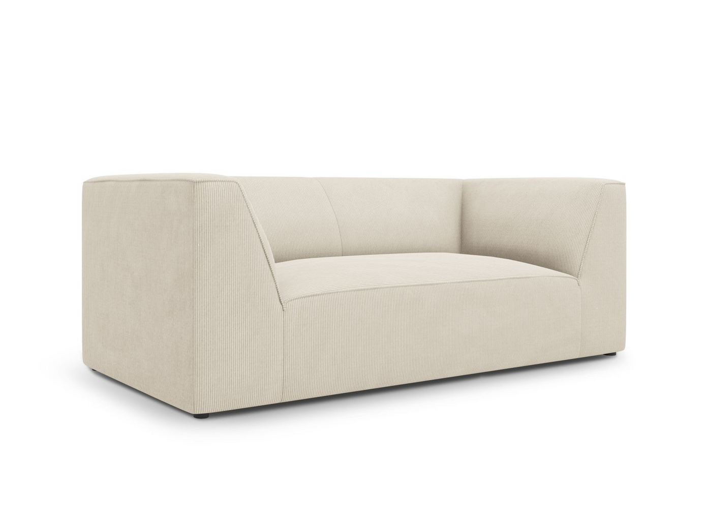 Cosmopolitan Design sofa, "Siena", 2-seter, 174 × 92 × 69 cm, Scala, svarte plastben