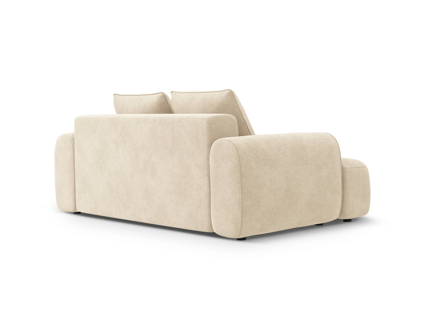 Cosmopolitan Design fløyelssofa, "Calma", 2-seter, 175 × 100 × 84 cm, Vogue, svarte plastben