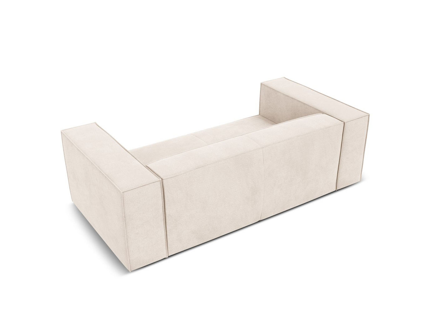 Cosmopolitan Design sofa, "Turin", 2-seter, 212 × 100 × 68 cm, Rosario, ben i svart bøk