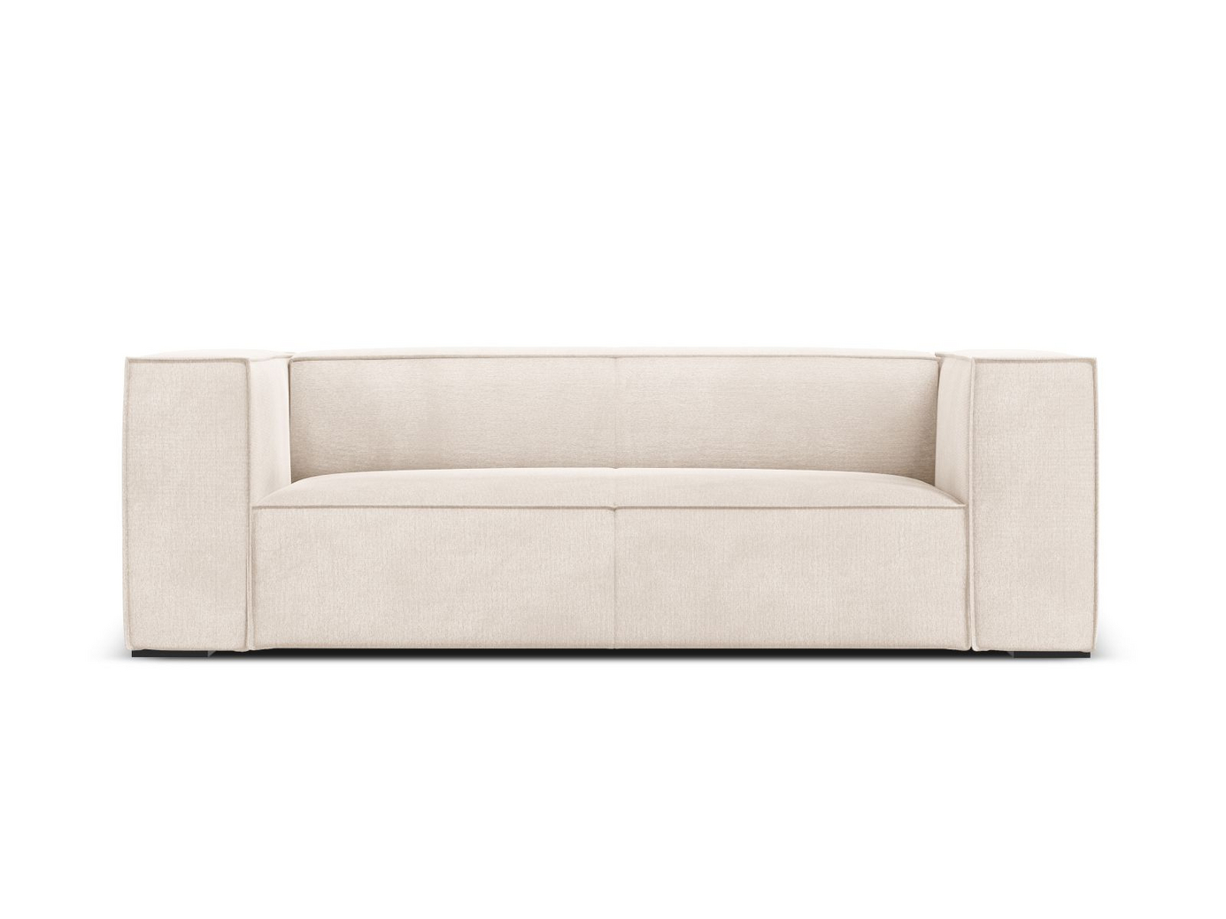 Cosmopolitan Design sofa, "Turin", 2-seter, 212 × 100 × 68 cm, Rosario, ben i svart bøk