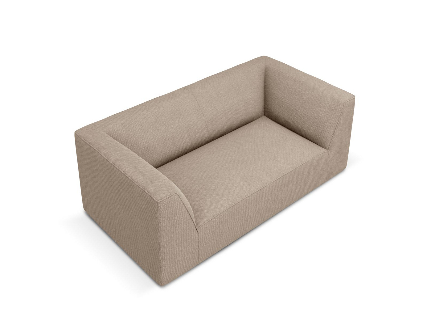 Cosmopolitan Design sofa, "Siena", 2-seter, 174 × 92 × 69 cm, Ottawa, svarte plastben