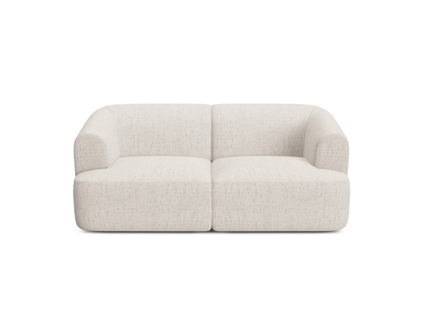 Cosmopolitan Design modulsofa, "Campi", 2-seter, 180 × 90 × 70 cm, Moly, svarte plastben