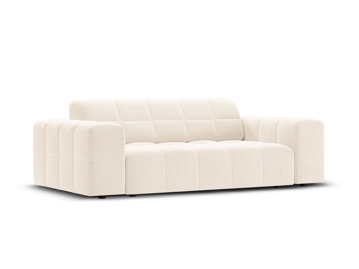 Cosmopolitan Design sofa, "Chicago", 2-seter, 178 × 102 × 78 cm, Haga, svarte plastben