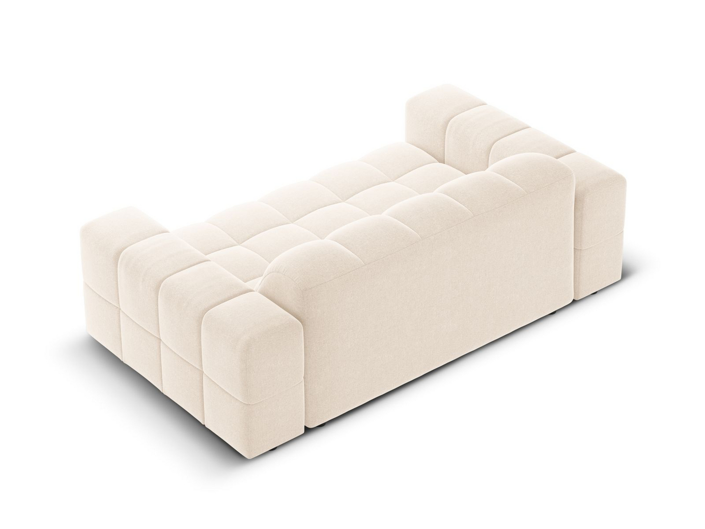 Cosmopolitan Design sofa, "Chicago", 2-seter, 178 × 102 × 78 cm, Haga, svarte plastben