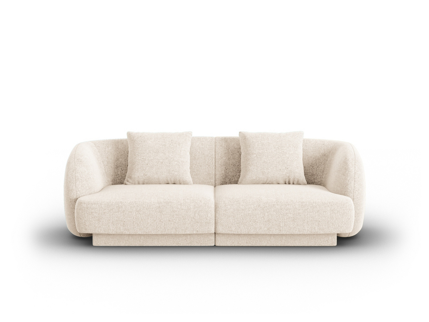 Cosmopolitan Design sofa, "Tulum", 2-seter, 180 × 90 × 70 cm, Haga, svarte plastben