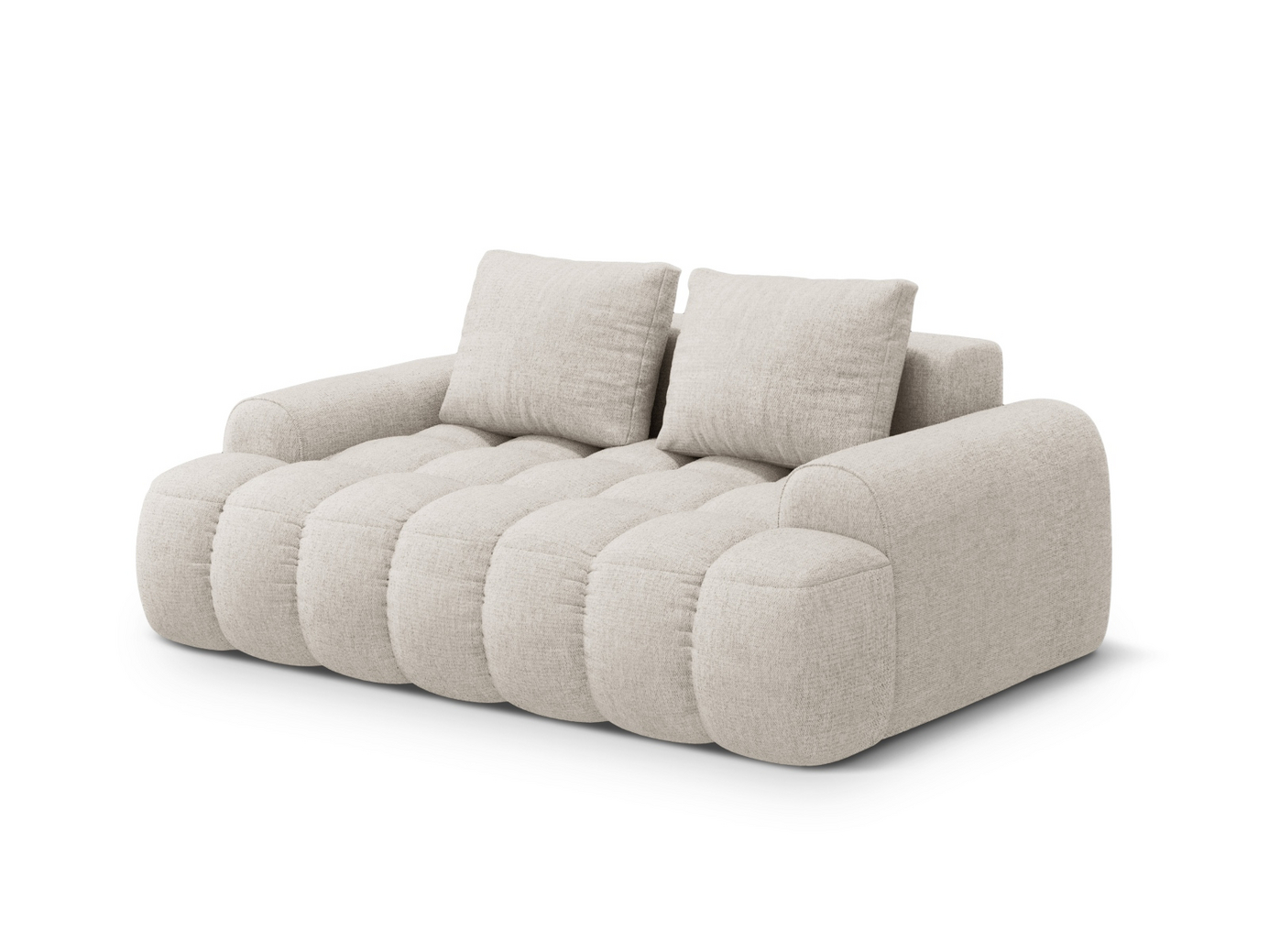 Cosmopolitan Design sofa, "Linz", 2-seter, 175 × 100 × 84 cm, Sorella, svarte plastben