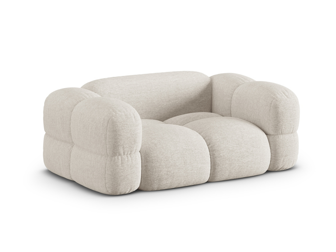 Cosmopolitan Design sofa, "Loretto", 2-seter, 180 × 100 × 68 cm, Sorella, svarte plastben