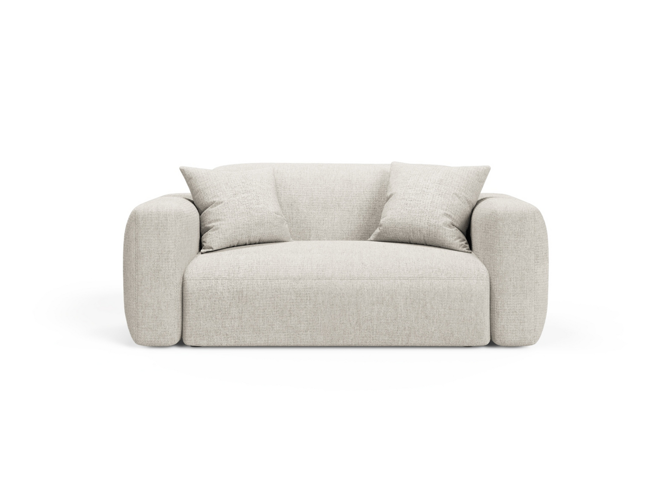 Cosmopolitan Design modulsofa, "Strino", 2-seter, 180 × 98 × 78 cm, Sorella, svarte plastben