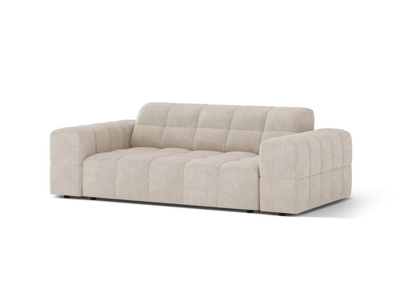 Cosmopolitan Design sofa, "Chicago", 2-seter, 178 × 102 × 78 cm, Eden 10, svarte plastben