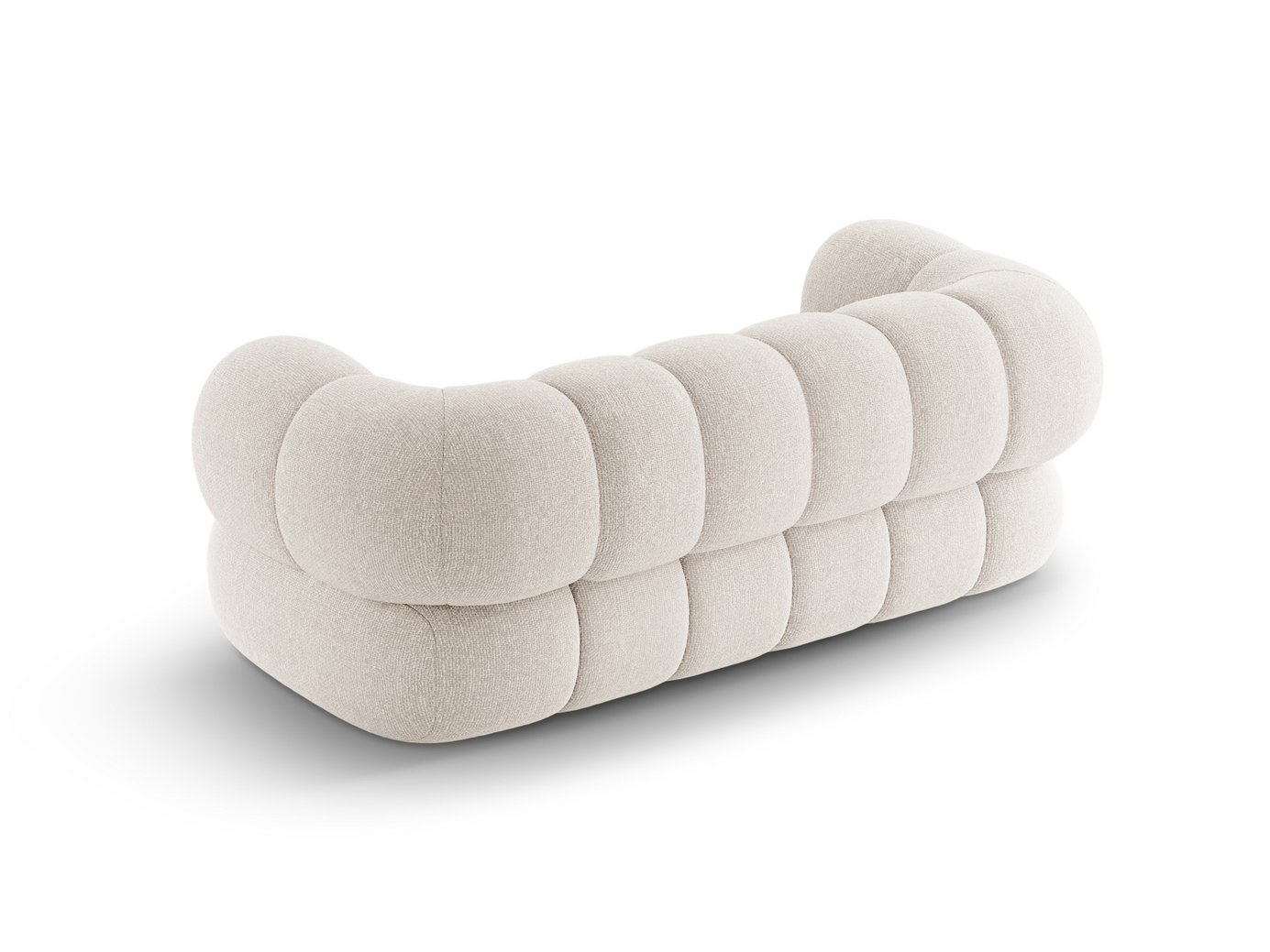 Cosmopolitan Design sofa, "Koge", 2-seter, 180 × 95 × 70 cm, Eden 10, svarte plastben
