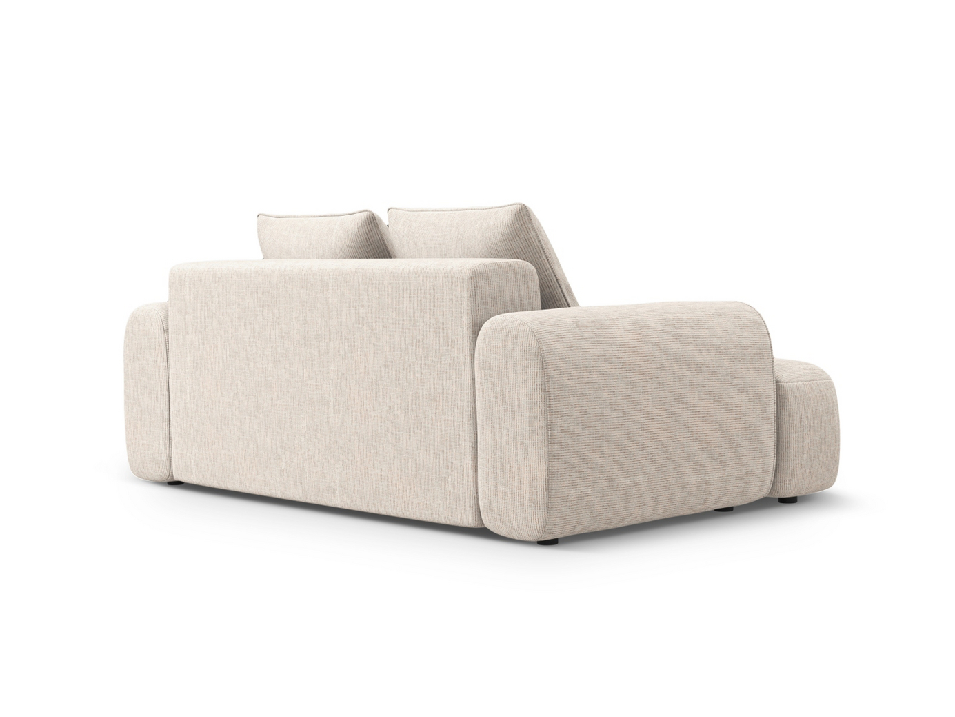 Cosmopolitan Design sofa, "Calma", 2-seter, 175 × 100 × 84 cm, Baltimore, svarte plastben