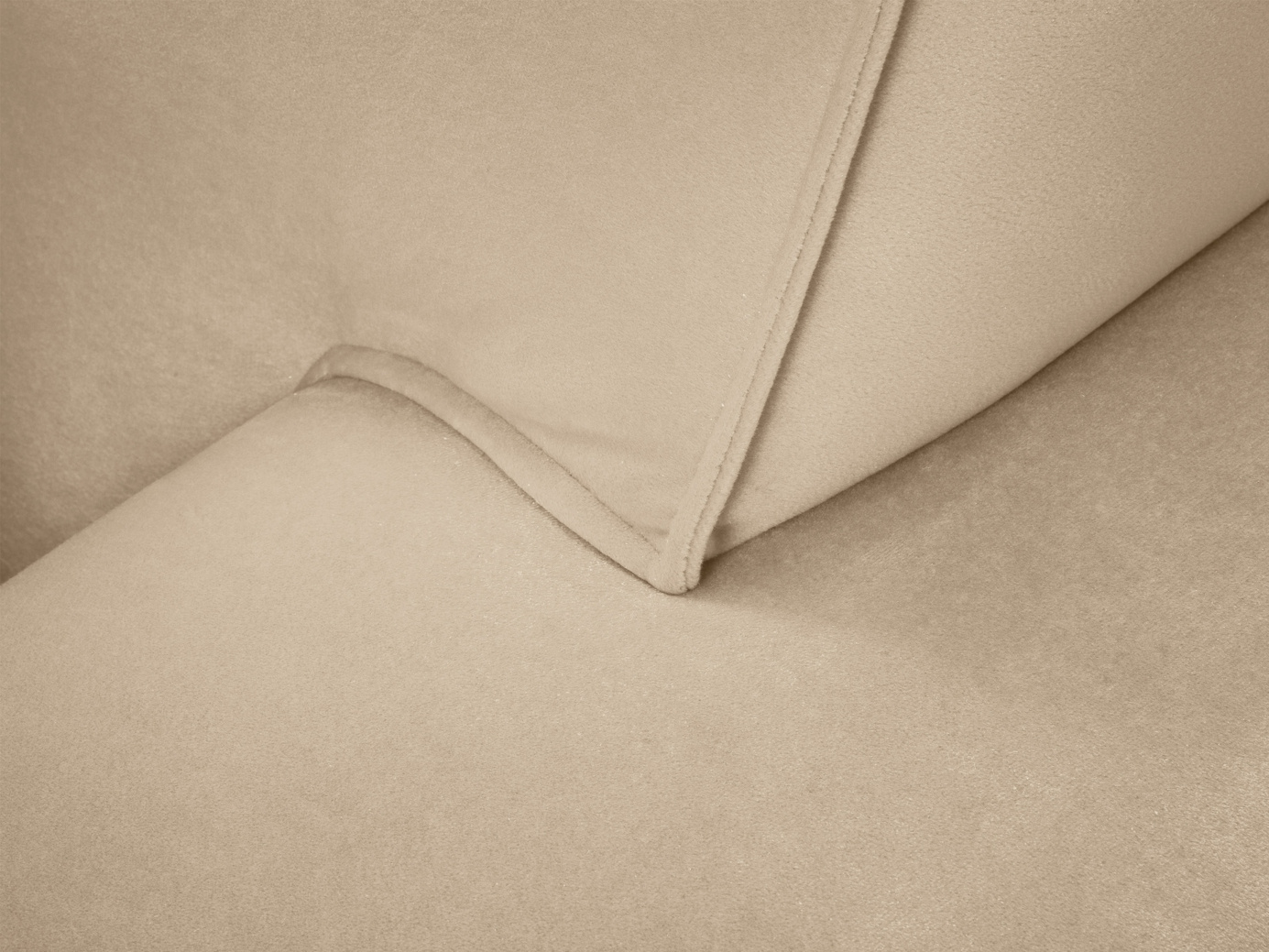Cosmopolitan Design fløyelssofa, "Siena", 2-seter, 174 × 92 × 69 cm, Salvador, svarte plastben