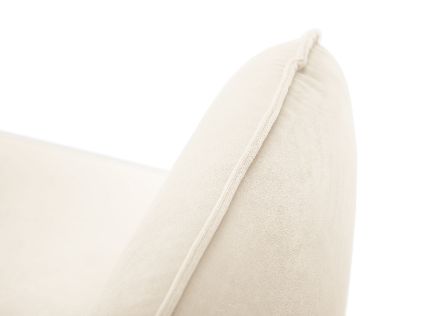 Cosmopolitan Design fløyelssofa, "Vienna", 2-seter, 160 × 92 × 95 cm, Bluvel, gullfargede metallben