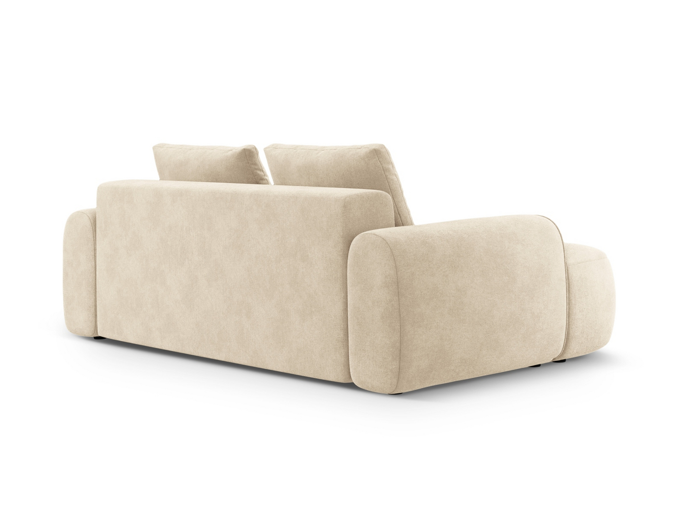 Cosmopolitan Design fløyelssofa, "Linz", 3-seter, 200 × 100 × 84 cm, Vogue, svarte plastben