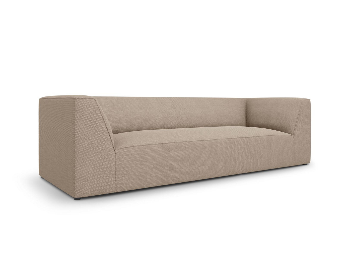 Cosmopolitan Design sofa, "Siena", 3-seter, 232 × 92 × 69 cm, Ottawa, svarte plastben