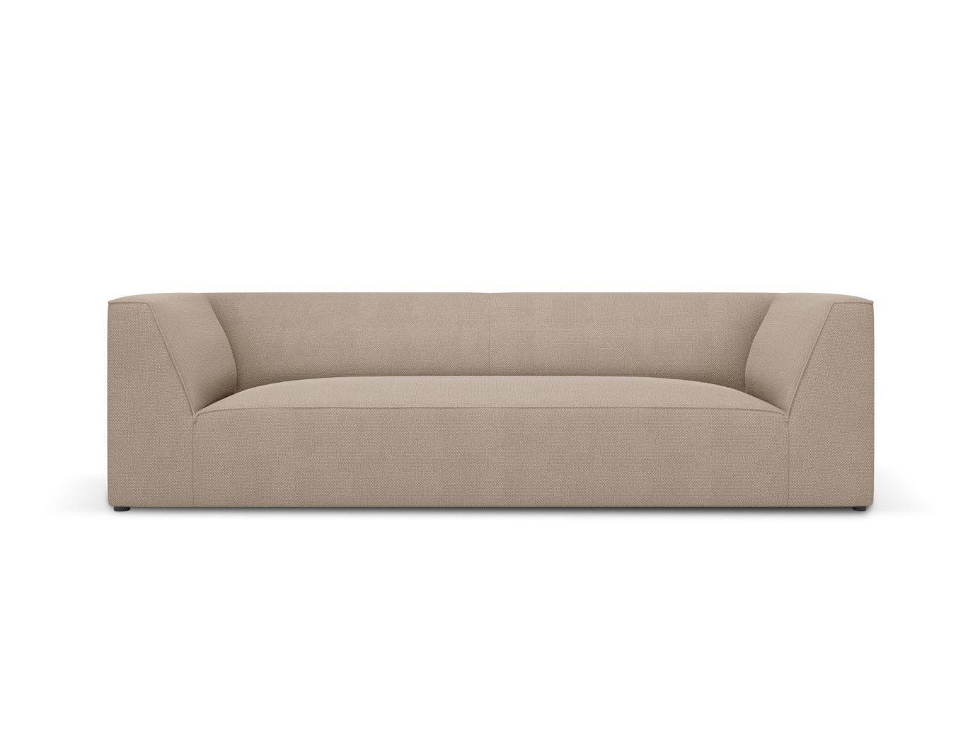 Cosmopolitan Design sofa, "Siena", 3-seter, 232 × 92 × 69 cm, Ottawa, svarte plastben