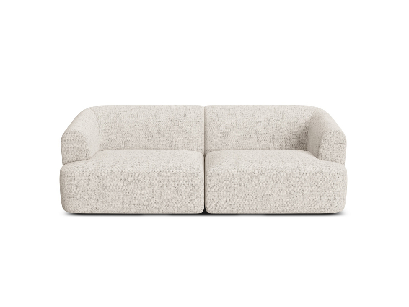 Cosmopolitan Design modulsofa, "Campi", 3-seter, 220 × 90 × 70 cm, Moly, svarte plastben