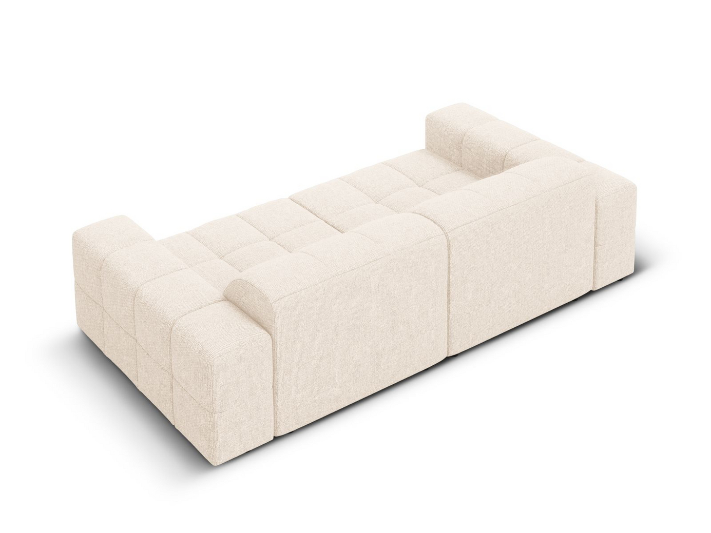 Cosmopolitan Design sofa, "Chicago", 3-seter, 212 × 102 × 78 cm, Haga, svarte plastben