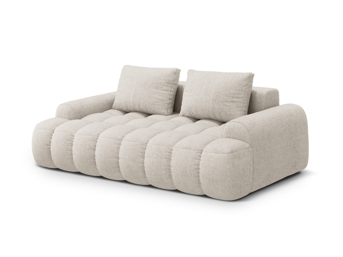 Cosmopolitan Design sofa, "Linz", 3-seter, 200 × 100 × 84 cm, Sorella, svarte plastben