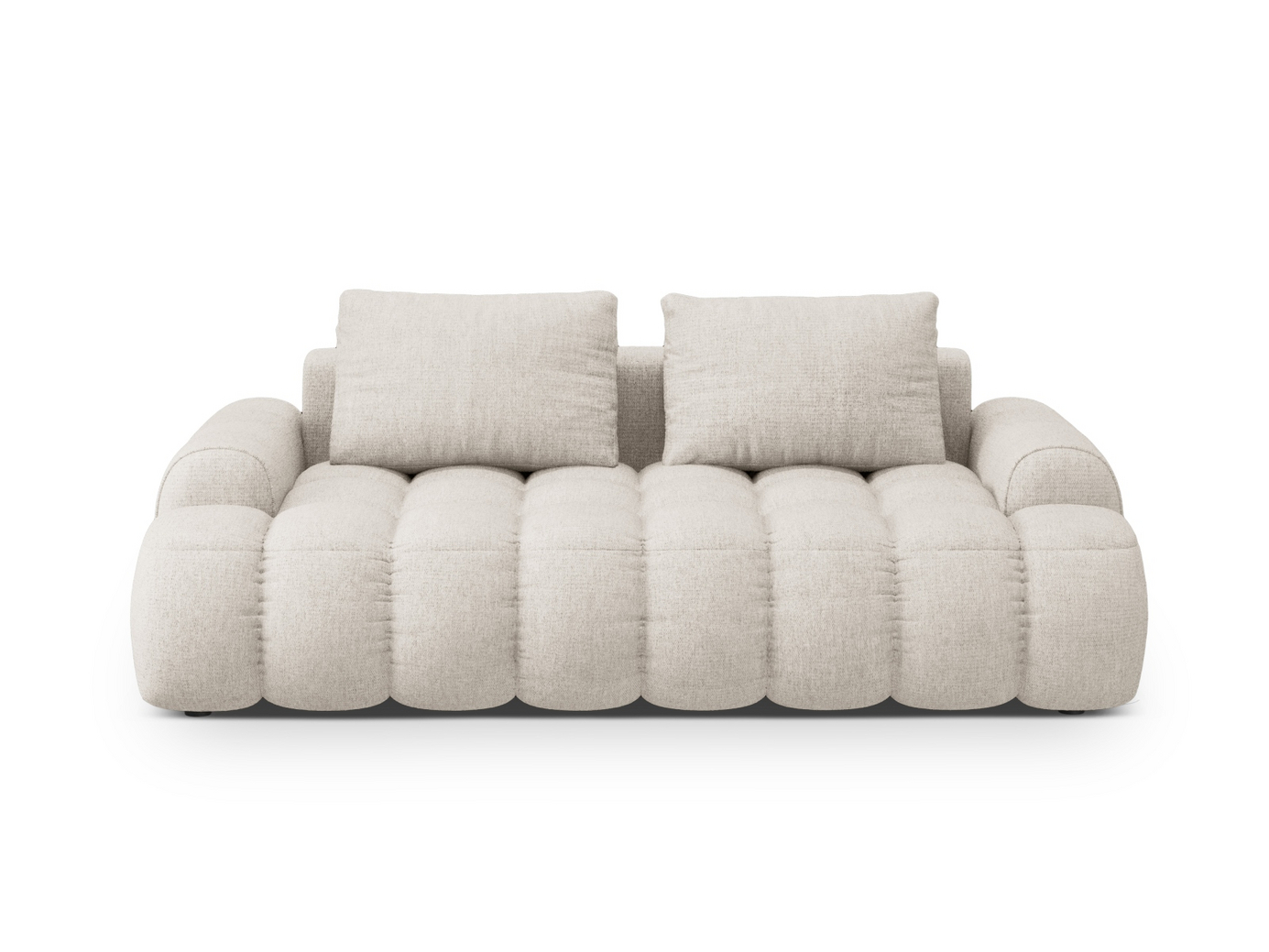 Cosmopolitan Design sofa, "Linz", 3-seter, 200 × 100 × 84 cm, Sorella, svarte plastben