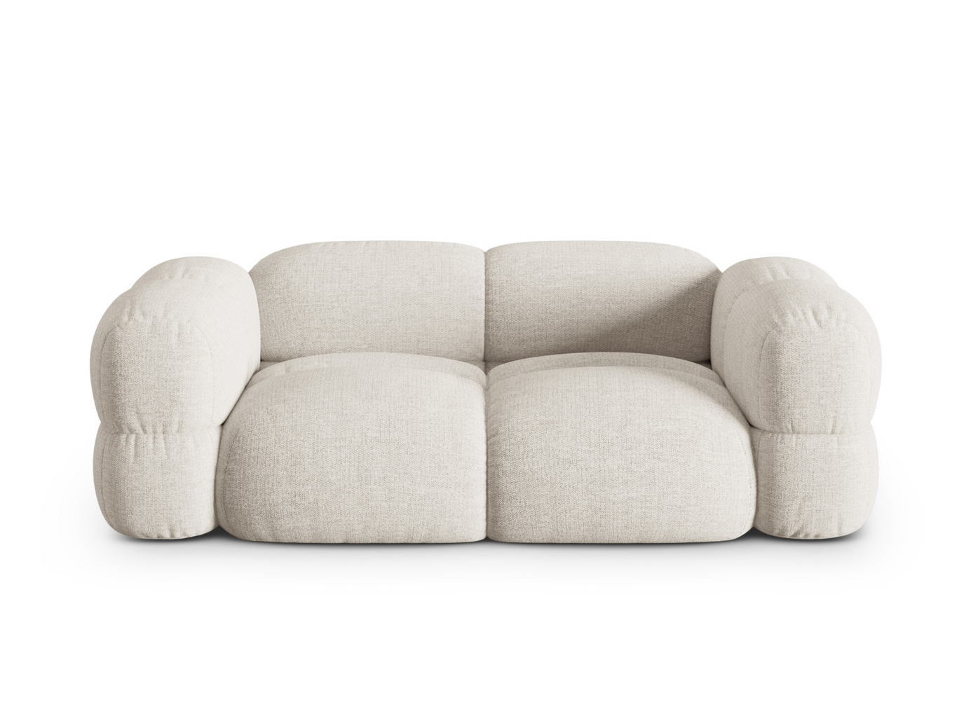 Cosmopolitan Design sofa, "Loretto", 3-seter, 210 × 100 × 68 cm, Sorella, svarte plastben