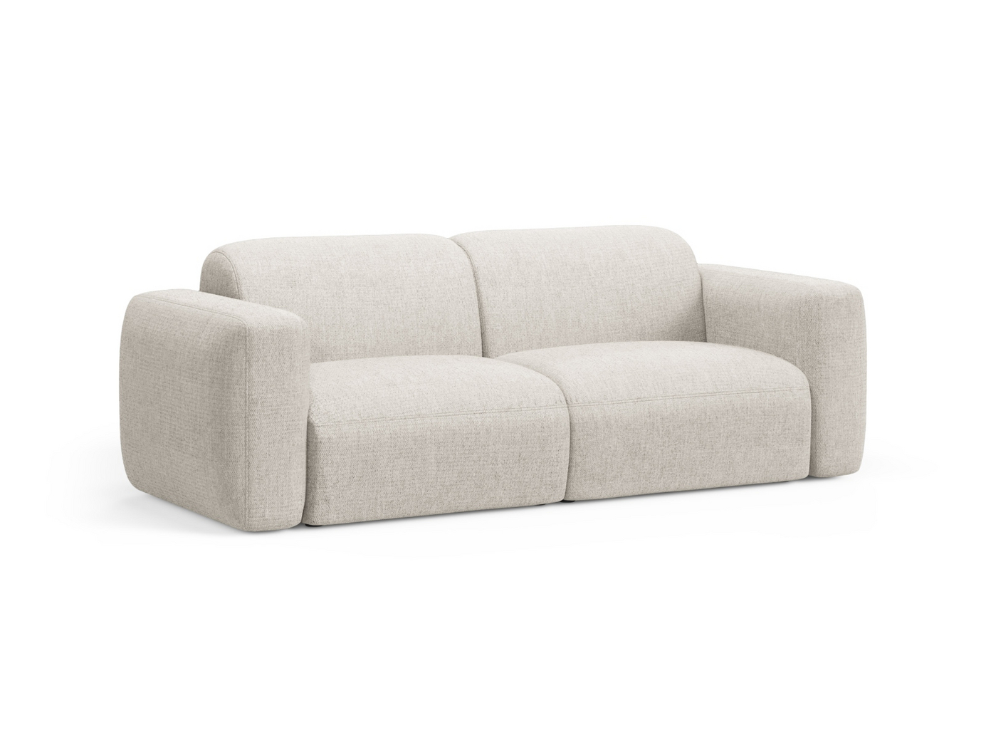 Cosmopolitan Design modulsofa, "Strino", 3-seter, 220 × 98 × 78 cm, Sorella, svarte plastben