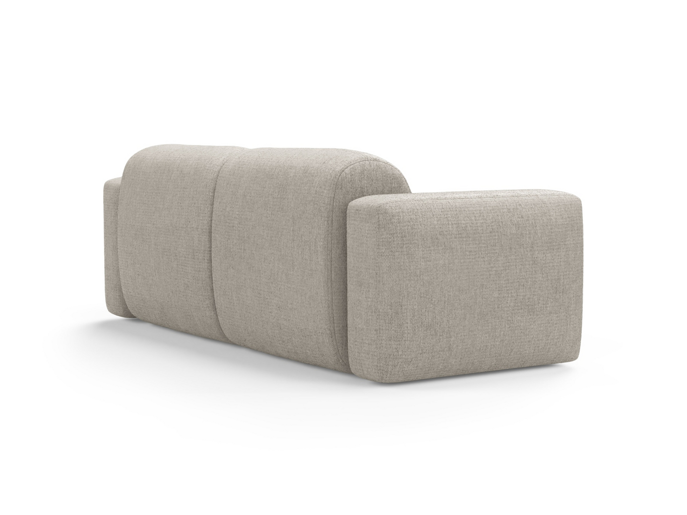 Cosmopolitan Design modulsofa, "Strino", 3-seter, 220 × 98 × 78 cm, Sorella, svarte plastben