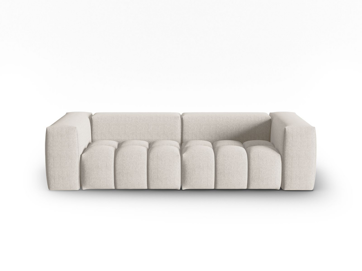 Cosmopolitan Design modulsofa, "Verona", 3-seter, 230 × 85 × 70 cm, Sorella, svarte plastben