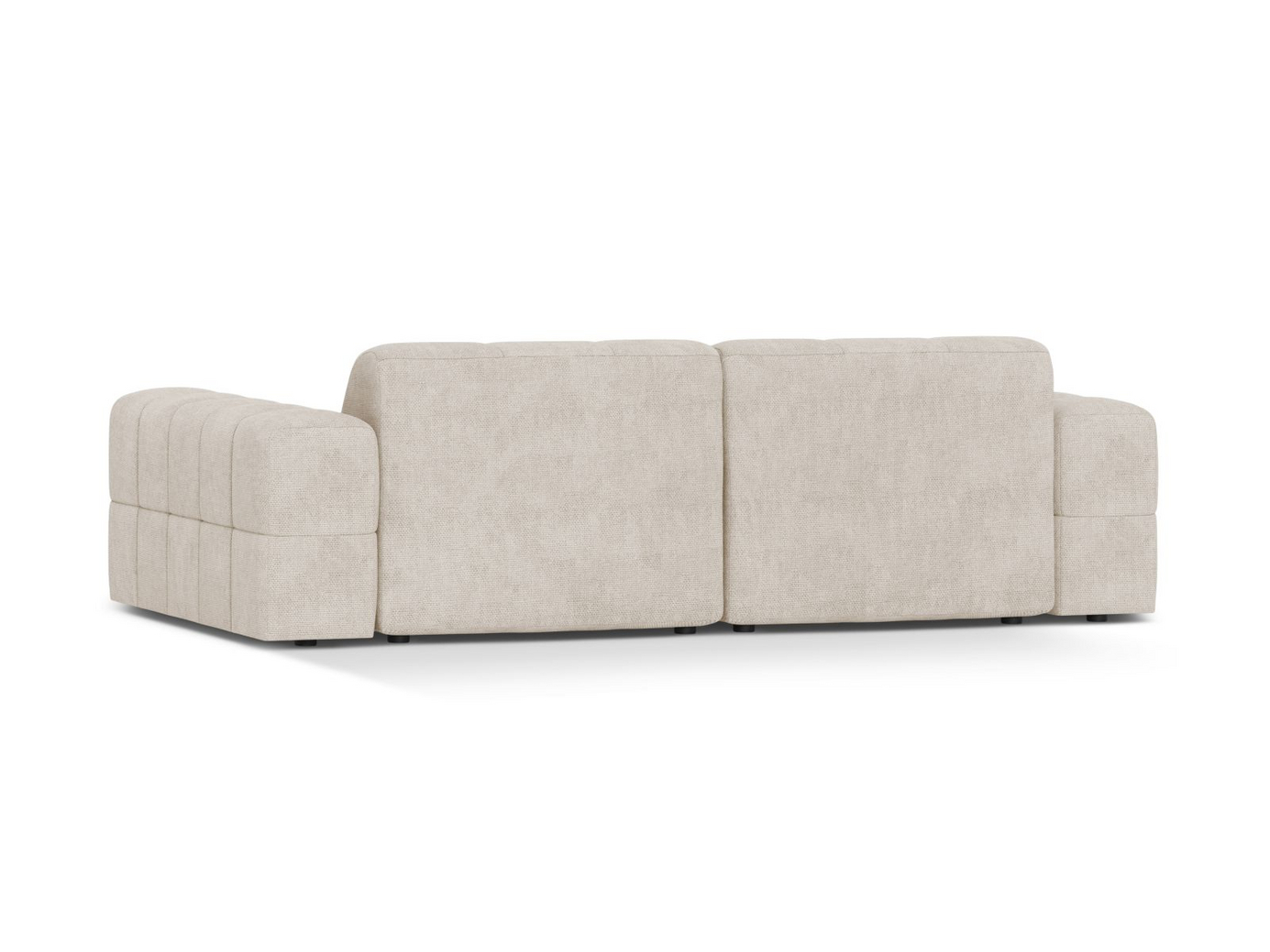 Cosmopolitan Design sofa, "Chicago", 3-seter, 212 × 102 × 78 cm, Eden 10, svarte plastben