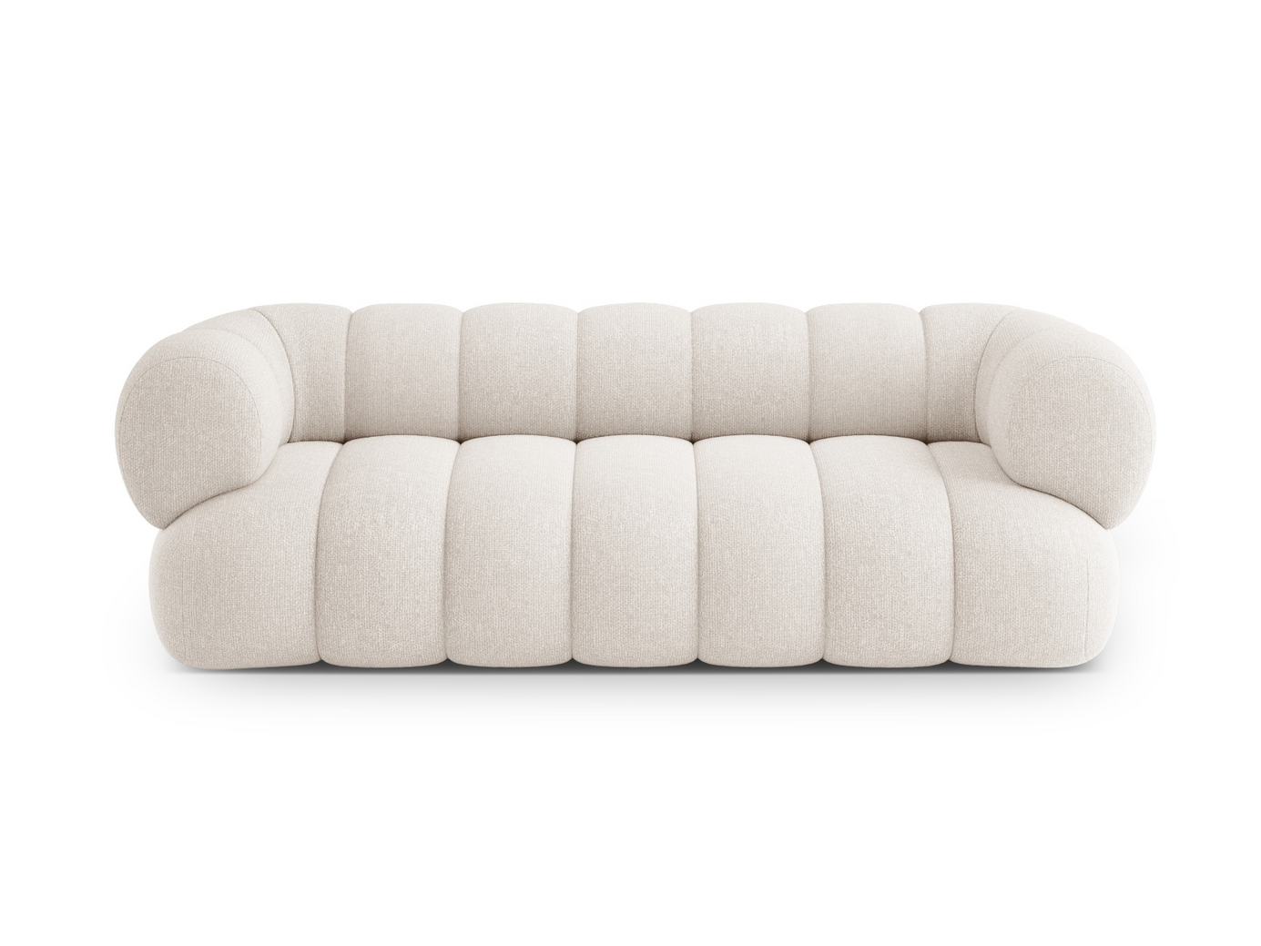 Cosmopolitan Design sofa, "Koge", 3-seter, 210 × 95 × 70 cm, Eden 10, svarte plastben