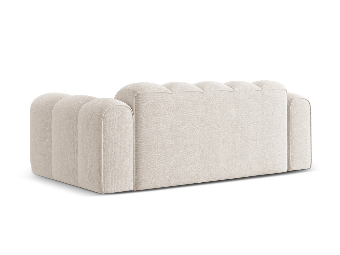 Cosmopolitan Design sofa, "Treno", 3-seter, 210 × 94 × 70 cm, Eden 10, svarte plastben