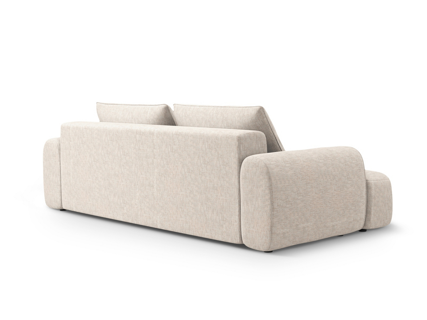Cosmopolitan Design sofa, "Calma", 3-seter, 200 × 100 × 84 cm, Baltimore, svarte plastben