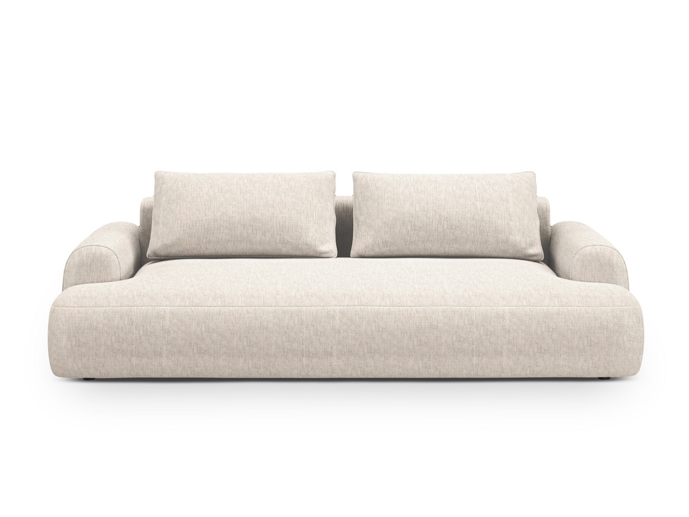 Cosmopolitan Design sofa, "Calma", 3-seter, 200 × 100 × 84 cm, Baltimore, svarte plastben