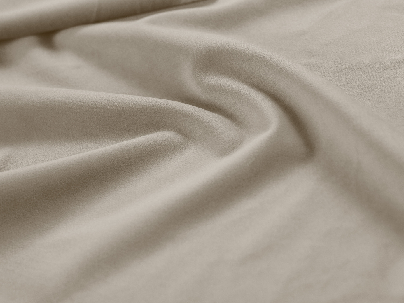 Cosmopolitan Design fløyelssofa, "Treno", 3-seter, 210 × 94 × 70 cm, Bluvel, svarte plastben