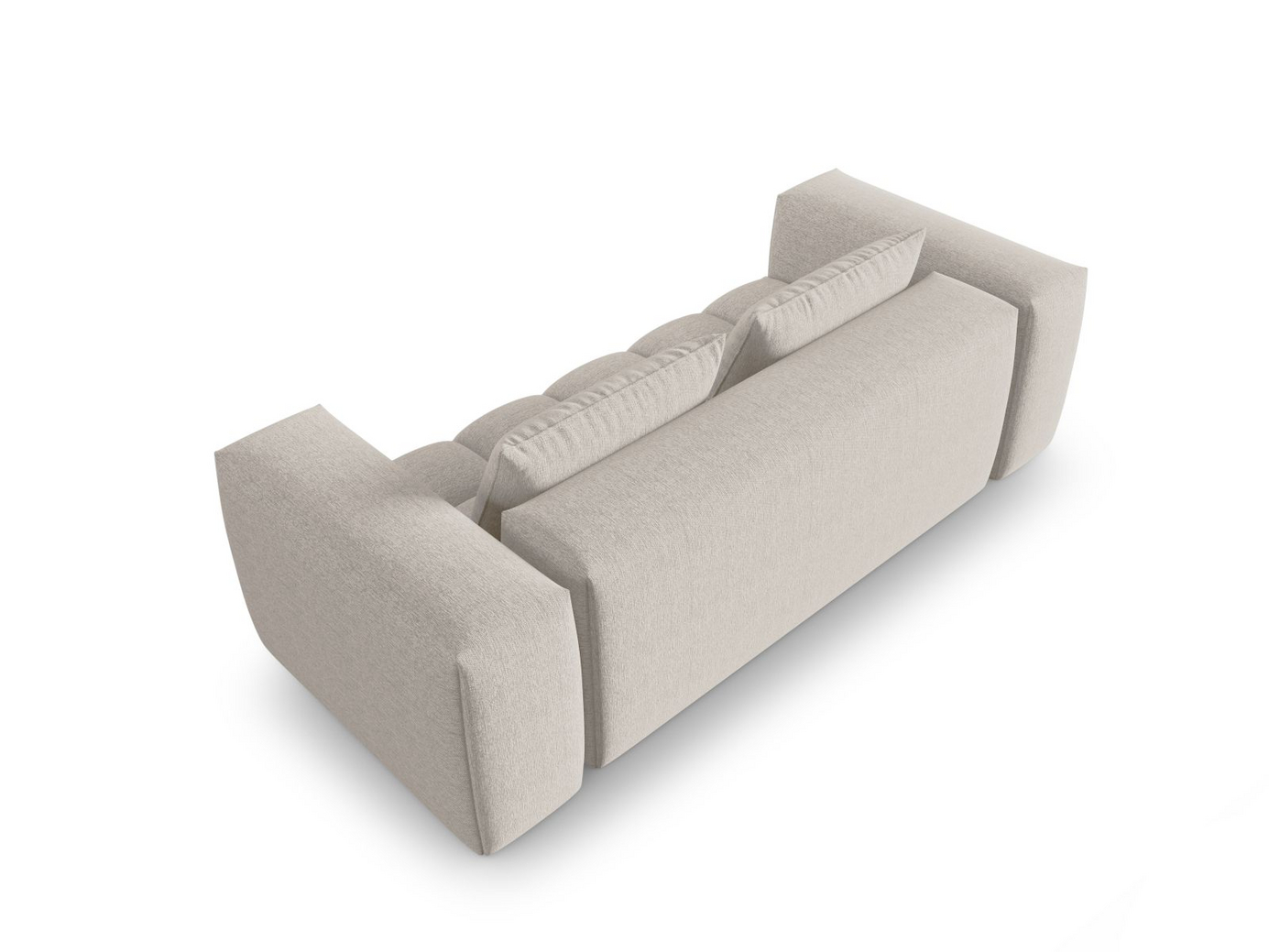 Cosmopolitan Design modulsofa, "Verona", 3-seter, 200 × 85 × 70 cm, Sorella, svarte plastben