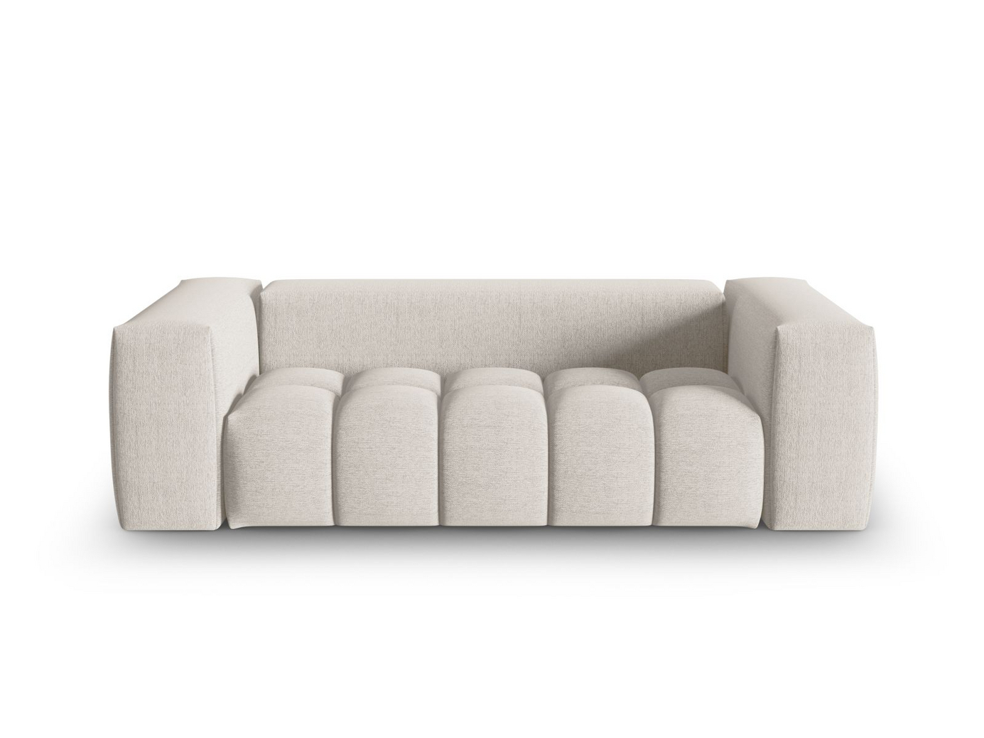 Cosmopolitan Design modulsofa, "Verona", 3-seter, 200 × 85 × 70 cm, Sorella, svarte plastben