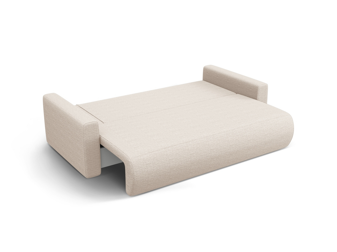 Cosmopolitan Design sovesofa med oppbevaring, "Belfast", 3-seter, 238 × 105 × 84 cm, Heritage, svarte plastben