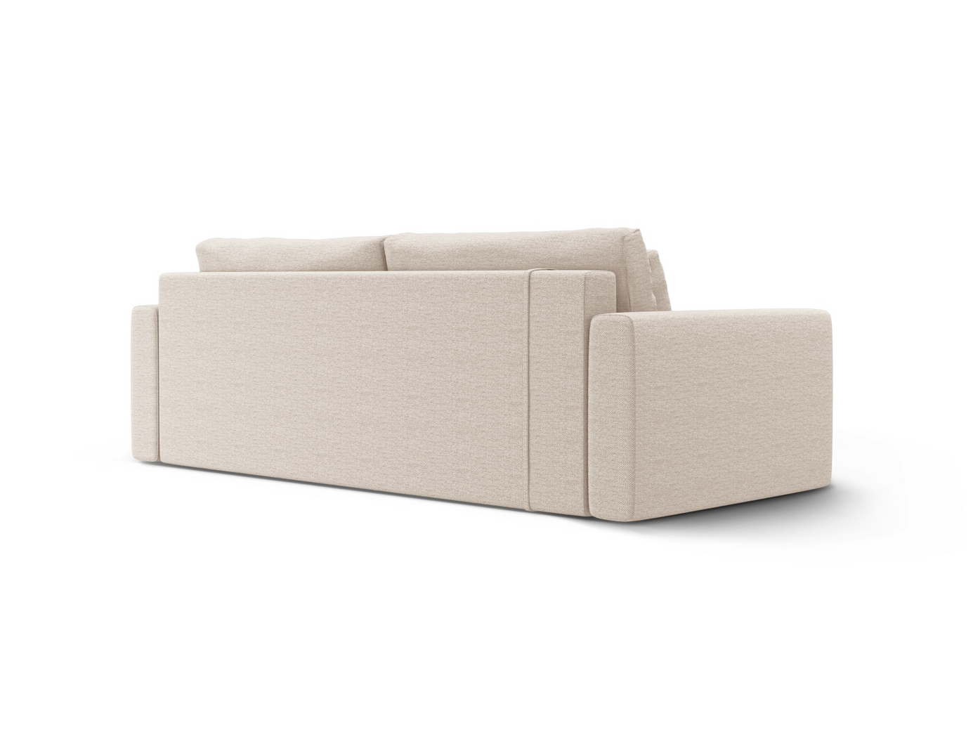 Cosmopolitan Design sovesofa med oppbevaring, "Belfast", 3-seter, 238 × 105 × 84 cm, Heritage, svarte plastben