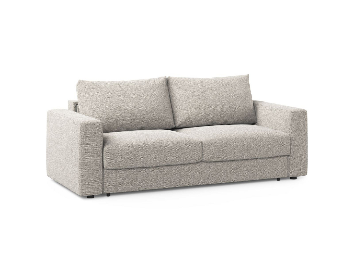Cosmopolitan Design sovesofa, "Grena", 3-seter, 205 × 100 × 90 cm, BABEL, svarte plastben